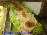 Pão de salada recheado, apresuntado com  meu molho especial